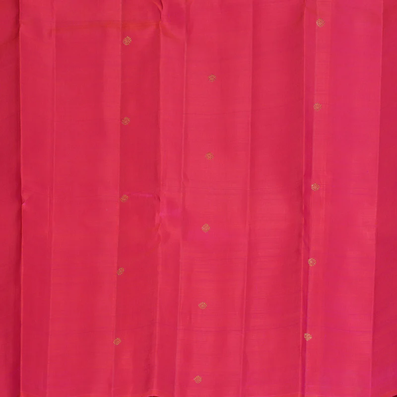 Hayagrivas Handloom Orangish-Pink Kanjivaram Silk Saree KBF432F8-1 - Image 6
