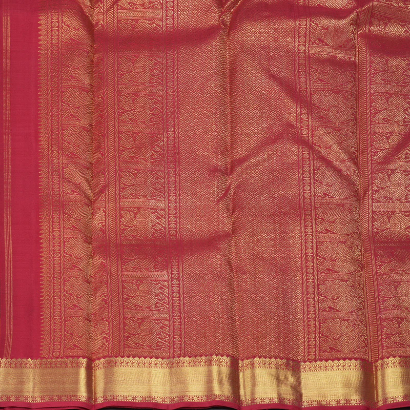 Hayagrivas Handloom Paalum Pazhamum Kanjivaram Silk Saree KSBE109C5-1 - Image 6