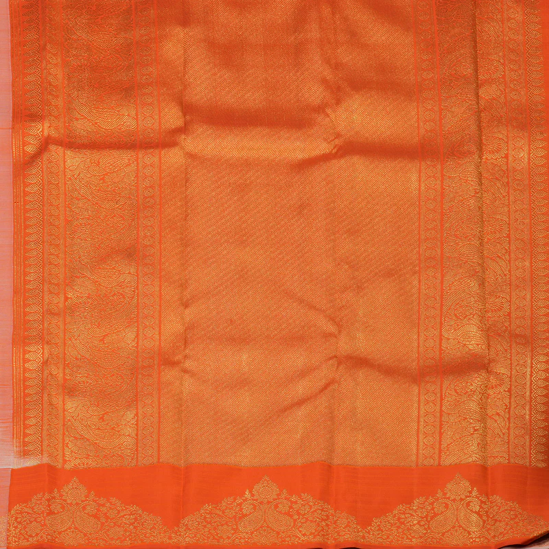Hayagrivas Handloom Peach Orange Kanjivaram Silk Saree BE784-SBS KBEL784C1-1 - Image 6