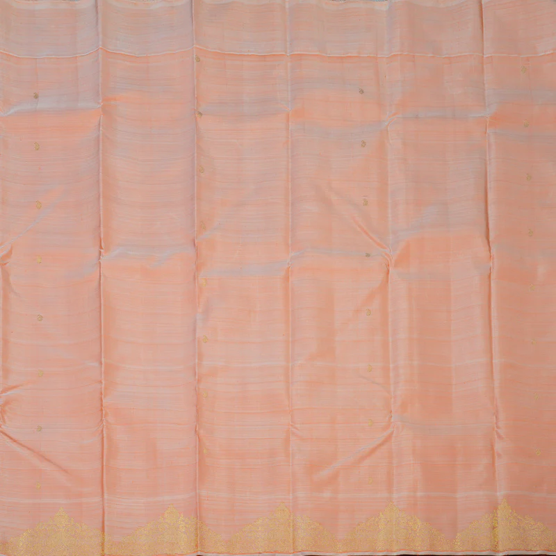Hayagrivas Handloom Peach Orange Kanjivaram Silk Saree BF12-SBS KBFL12D1-1 - Image 4