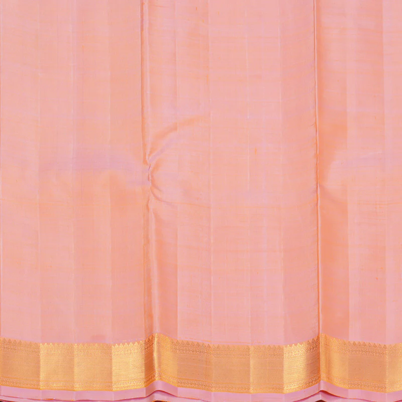 Hayagrivas Handloom Peach Pink Kanjivaram Silk Saree KBF155D5-1 - Image 8