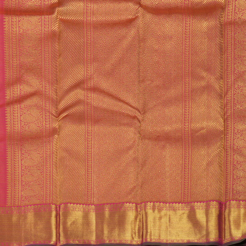 Hayagrivas Handloom Pink Kanjivaram Silk Saree KBE1794K3-1 - Image 6