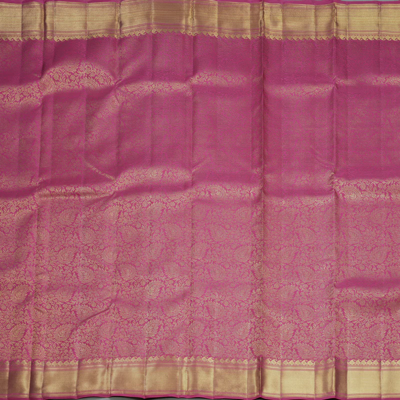 Hayagrivas Handloom Pink Kanjivaram Silk Saree KBFL169F1-1 - Image 3