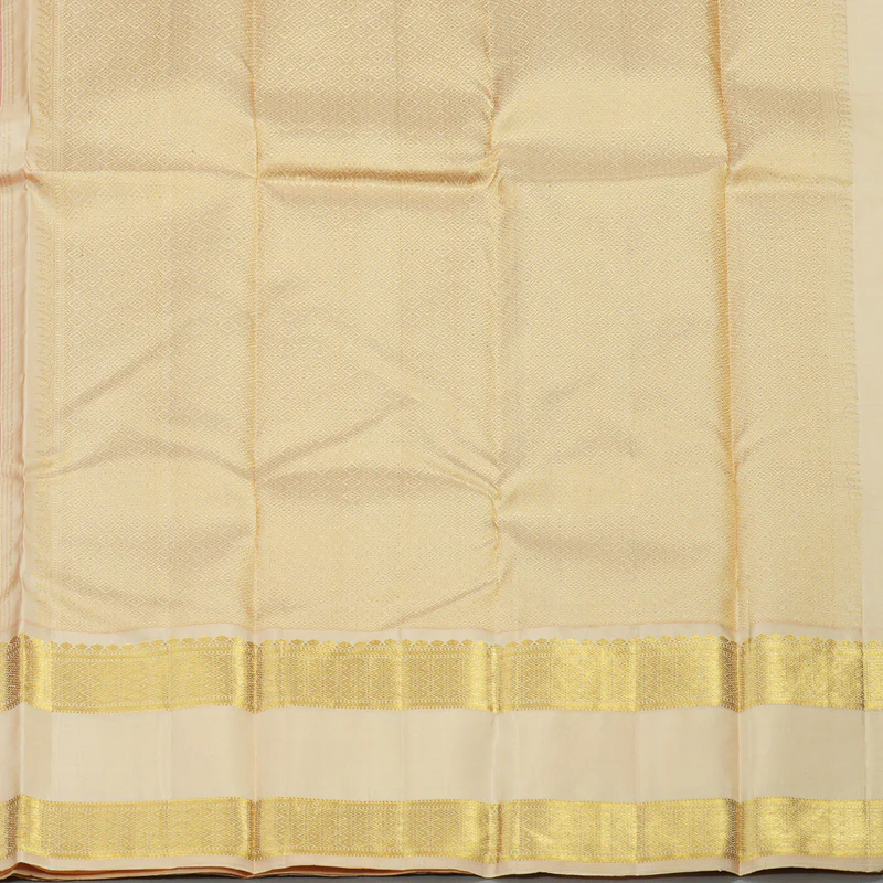 Hayagrivas Handloom Pure Kanjivaram Silk Saree in Dramatic Red KBE112D2-1 - Image 6