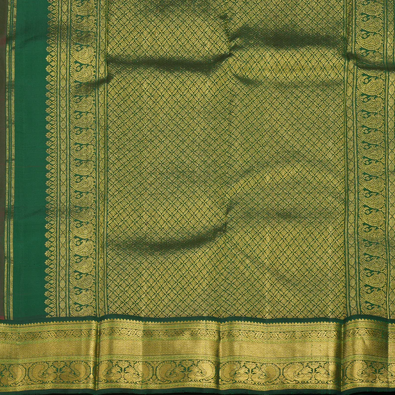Hayagrivas Handloom Pure Kanjivaram Silk Saree in Majestic Red KBE12D2-5 - Image 5