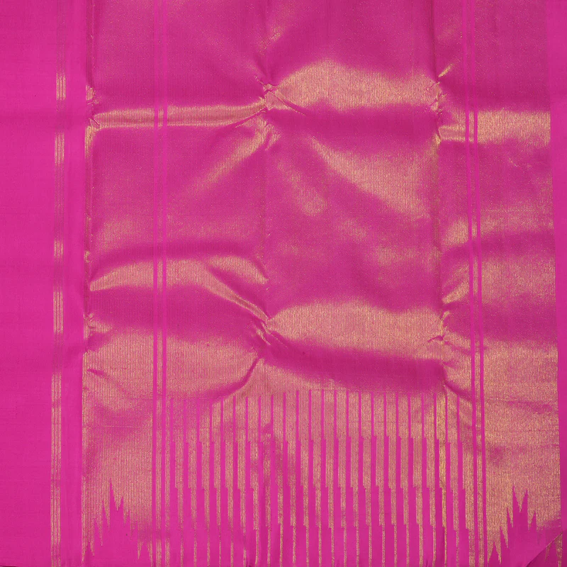 Hayagrivas Handloom Pure Kanjivaram Silk Saree in Regal Black KBE922H1-1 - Image 6