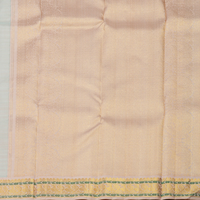Hayagrivas Handloom Pure Kanjivaram Silk Saree in Soft Light Sky Blue KBE558F3-1 - Image 6