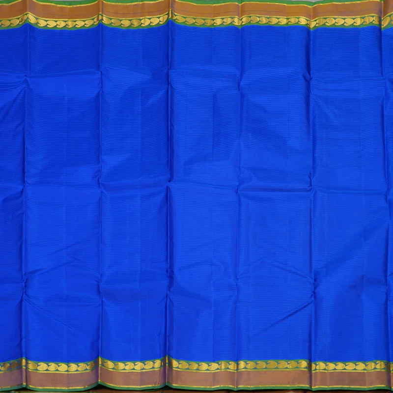Hayagrivas Handloom Pure Kanjivaram Silk Saree in Stunning Blue KBE563F1-17 - Image 3