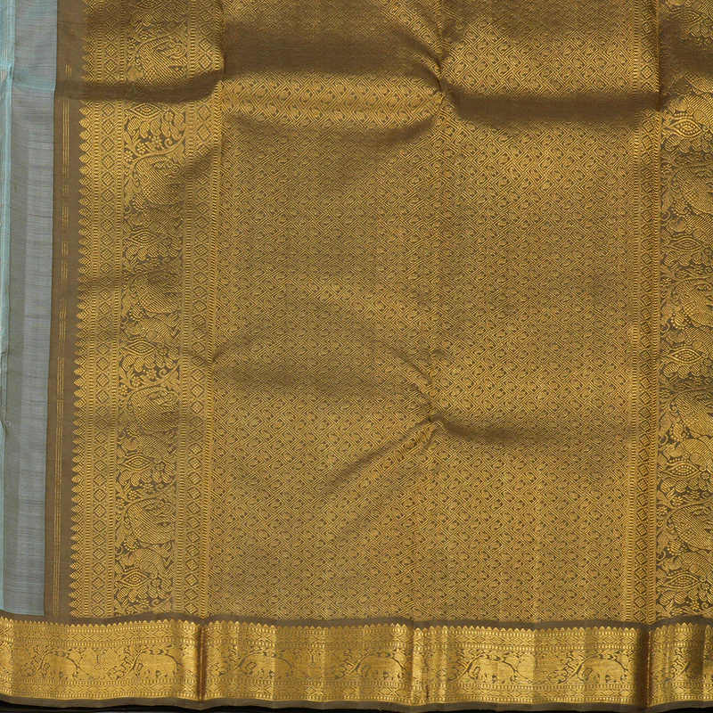 Hayagrivas Handloom Pure Kanjivaram Silk Saree in Tranquil Light Sky Blue KBE557F3-1 - Image 6
