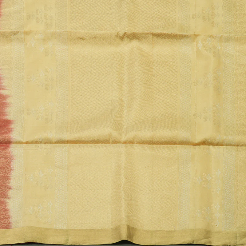 Hayagrivas Handloom Pure Soft Silk saree in Delicate Maroon with Ivory KBE56D5-1 - Image 5