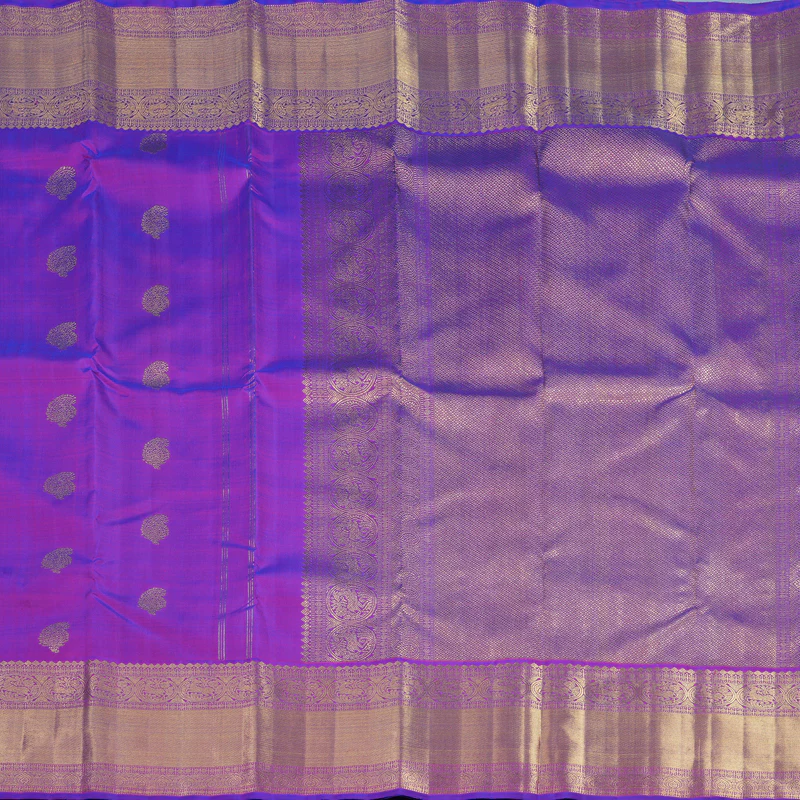 Hayagrivas Handloom Purple Kanjivaram Silk Saree BF30-SBS KBFL30D1-1 - Image 5