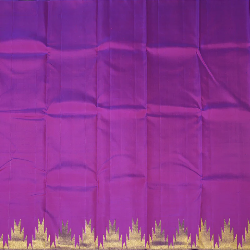 Hayagrivas Handloom Purple Kanjivaram Silk Saree KBE683G8-3 - Image 5