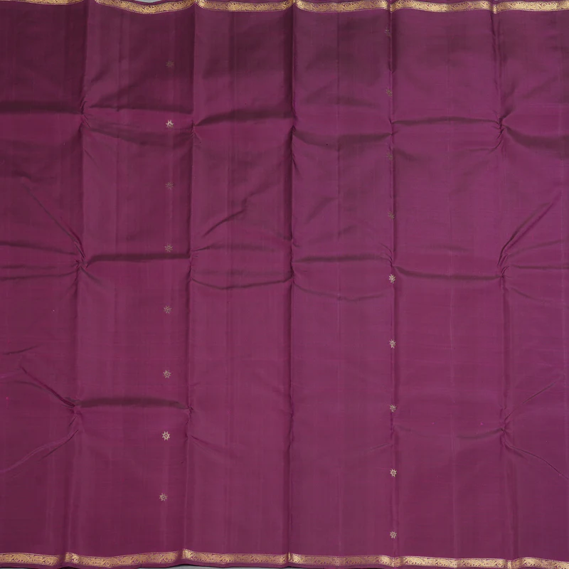 Hayagrivas Handloom Purple Kanjivaram Silk Saree KBF177E1-1 - Image 6