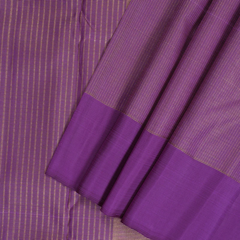 Hayagrivas Handloom Purple Kanjivaram Silk Saree KBF355F3-1 - Image 3