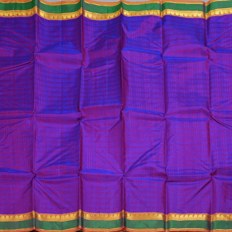 Hayagrivas Handloom Purple Kanjivaram Silk Saree KSBE101B2-5 - Image 4