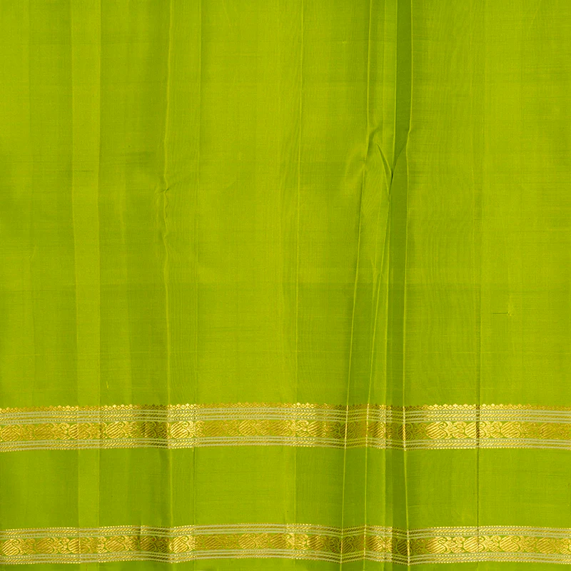 Hayagrivas Handloom Purple Kanjivaram Silk Saree with Ganga Jamuna Border KBE2318B7-1 - Image 5