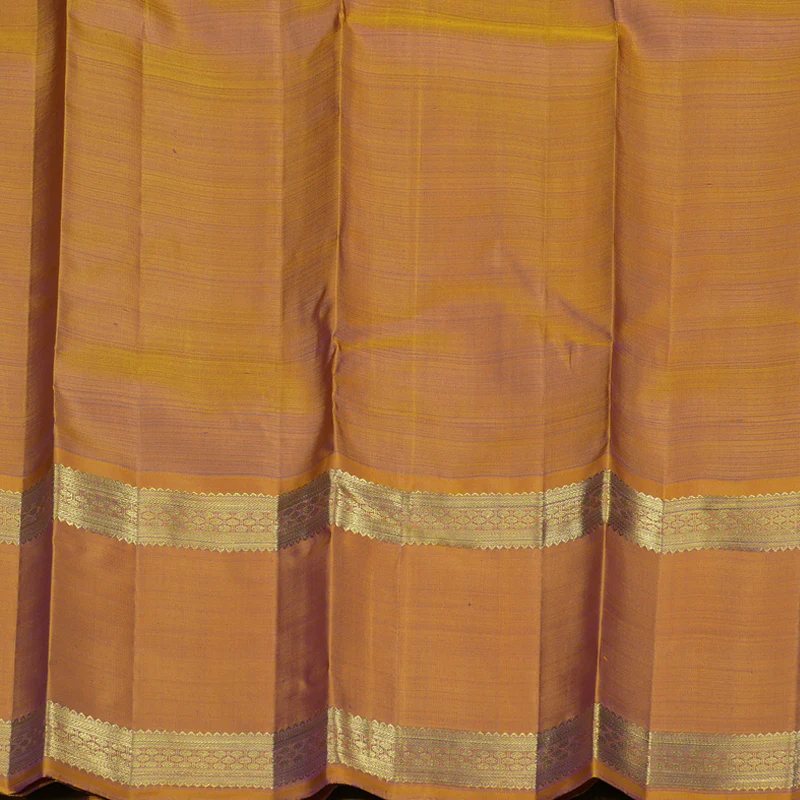 Hayagrivas Handloom Purple Kanjivaram Silk Saree with Golden Orange Border BE709-SBS KBEL709C1-1 - Image 7