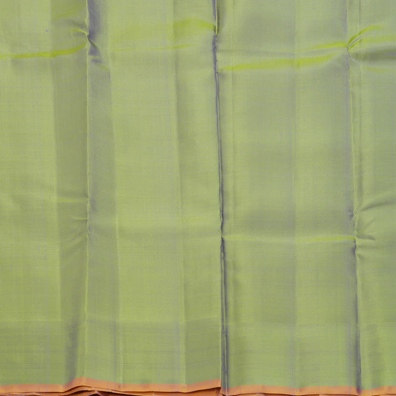 Hayagrivas Handloom Purple Kanjivaram Silk Saree with Leaf Green Border KBF224E6-1 - Image 6