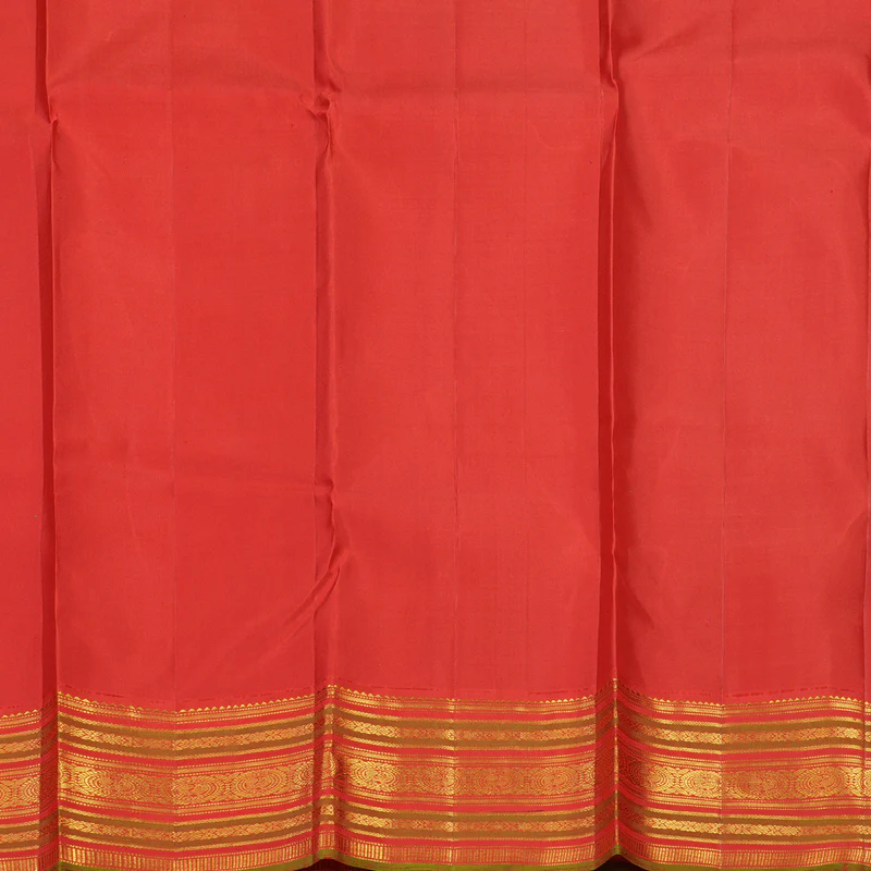 Hayagrivas Handloom Purple Kanjivaram Silk Saree with Red Border KBE1605K8-2 - Image 7