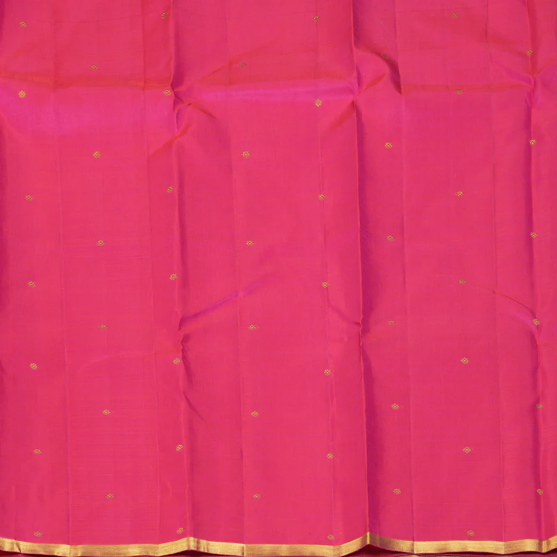 Hayagrivas Handloom Rani Pink Kanjivaram Silk Saree KBF245E1-1 - Image 6