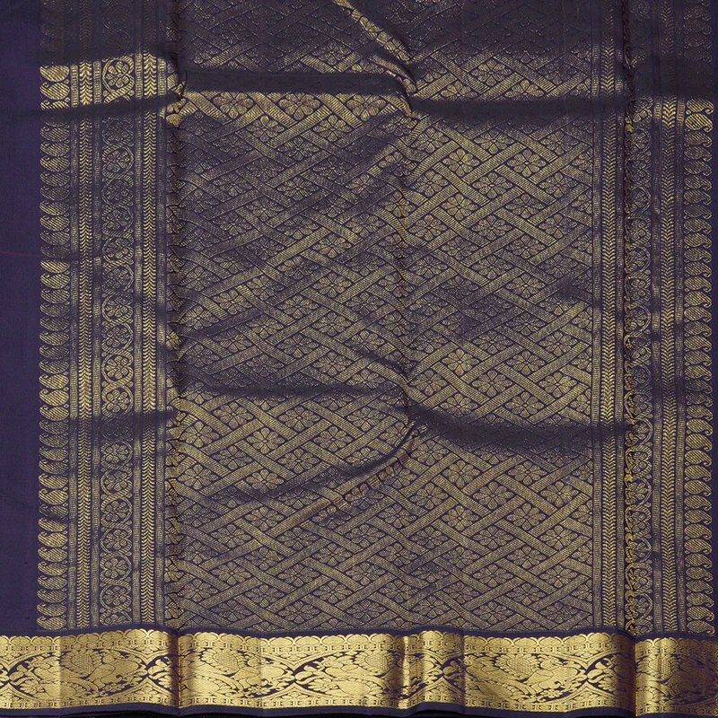 Hayagrivas Handloom Red Kanjivaram Silk Saree with Deep Nagapazham Border KBF151D13-1 - Image 5