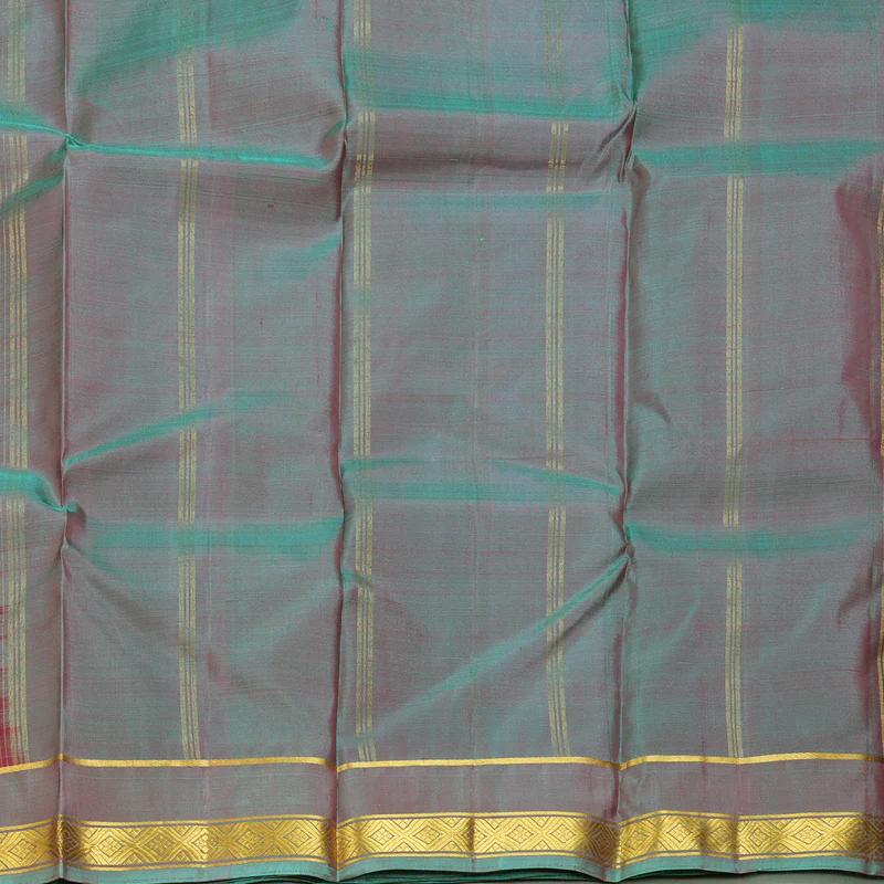 Hayagrivas Handloom Reddish-Pink Kanjivaram Silk Saree KBE2543C1-5 - Image 5