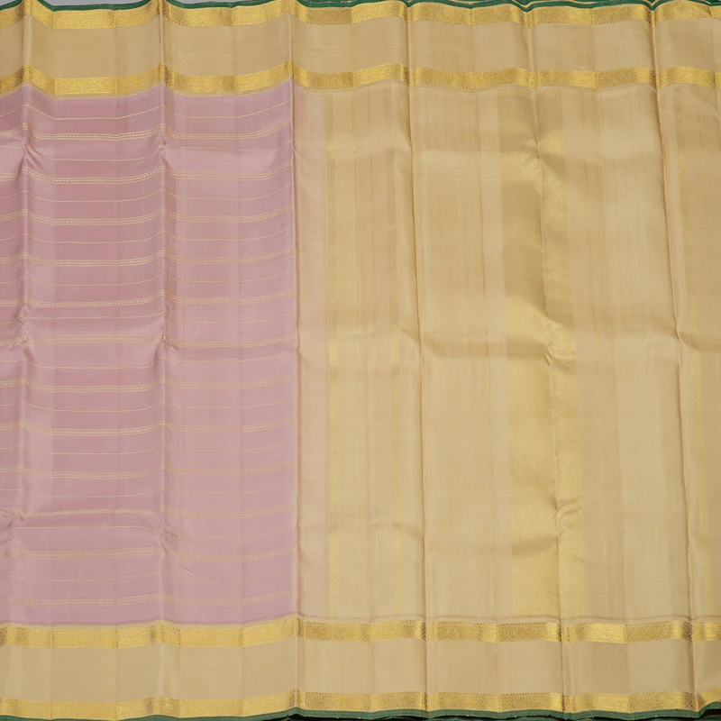Hayagrivas Handloom Rosewood Pink Kanjivaram Silk Saree with Sandal Border KBF110D2-1 - Image 5