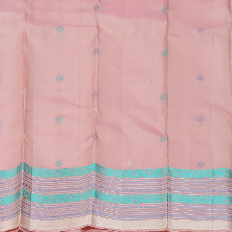 Hayagrivas Handloom Sandal Kanjivaram Silk Saree with Lotus Pink Border KBF287E2-3 - Image 6