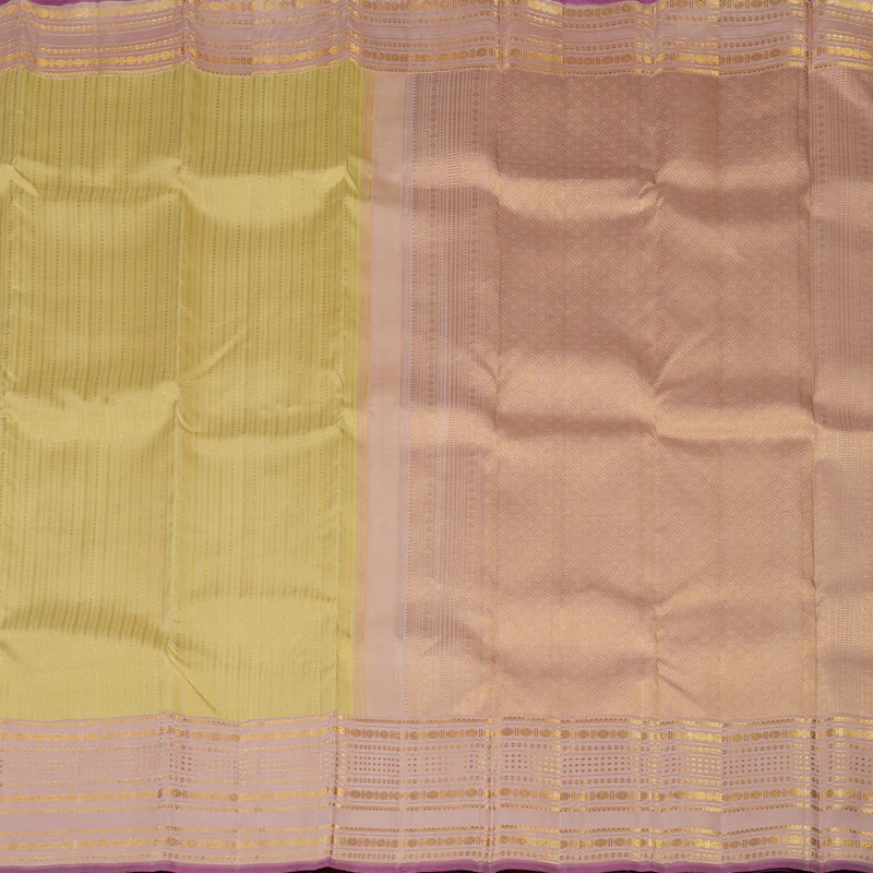 Hayagrivas Handloom Sandal Kanjivaram Silk Saree with Onion Pink Border KBE2128A8-1 - Image 5