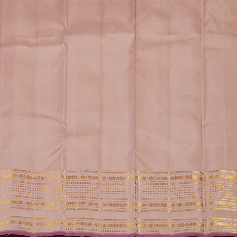 Hayagrivas Handloom Sandal Kanjivaram Silk Saree with Onion Pink Border KBE2128A8-1 - Image 7