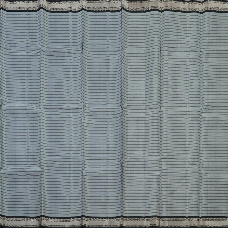 Hayagrivas Handloom Silver Grey Kanjivaram Silk Saree KBE2148A1-1 - Image 4