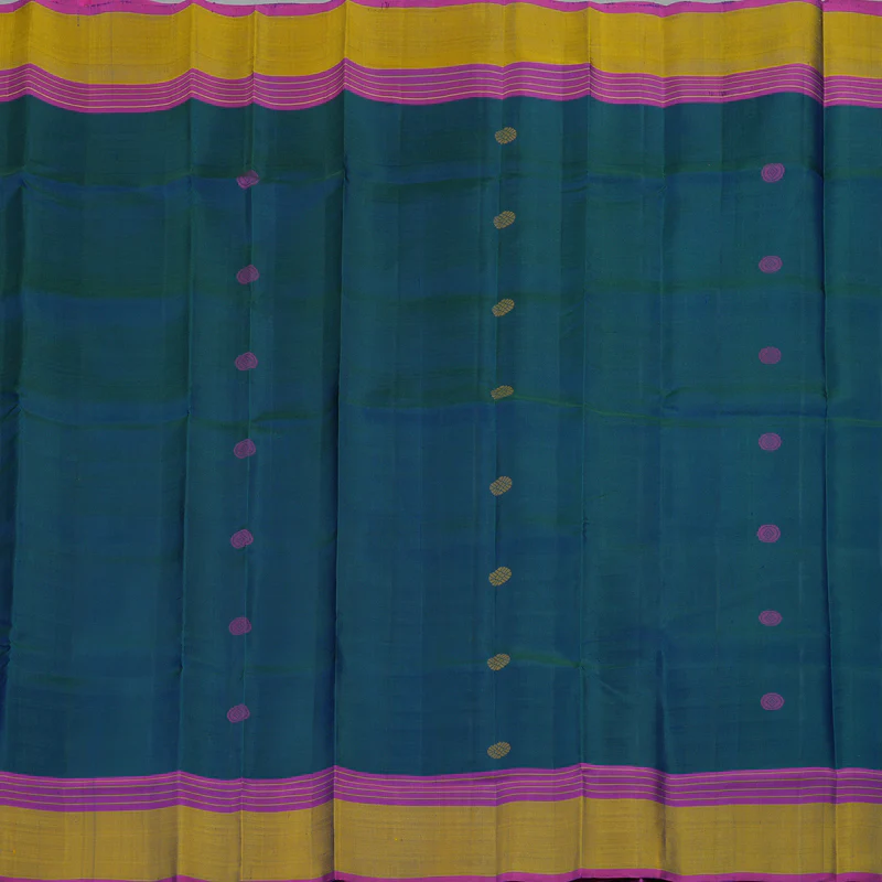 Hayagrivas Handloom Thread Work Silk Saree in Mayilkazhuthu colour KBE1310J1-2 - Image 5