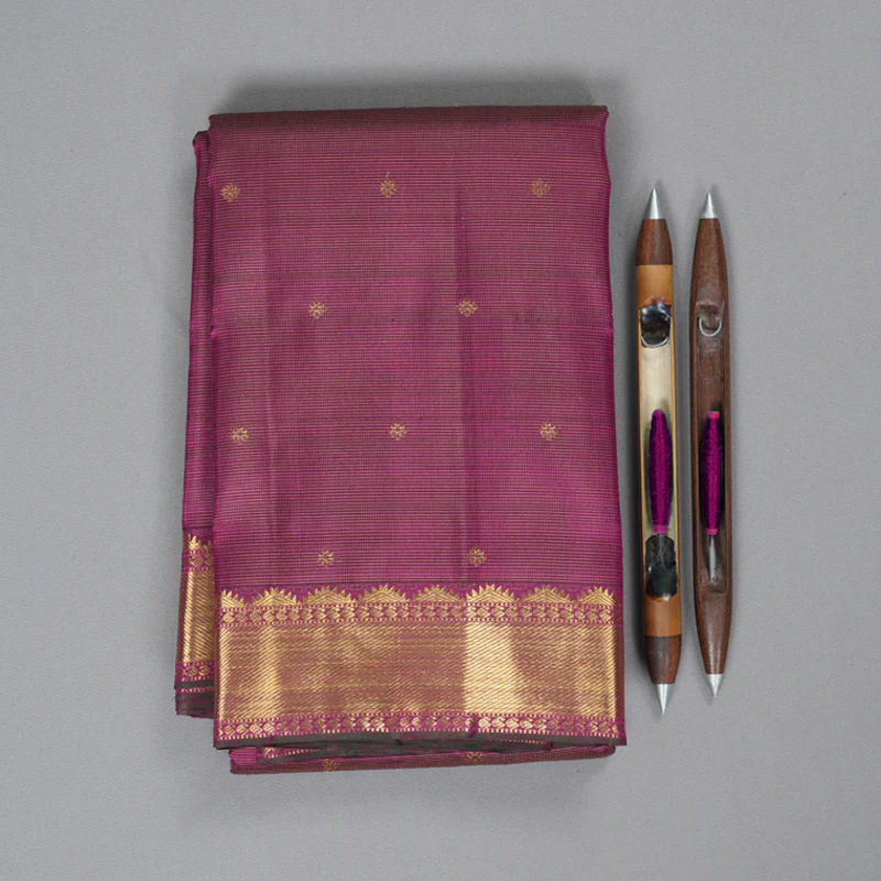 Hayagrivas Handloom Vadamalli Kanjivaram Silk Saree KBF313E1-1 - Image 2
