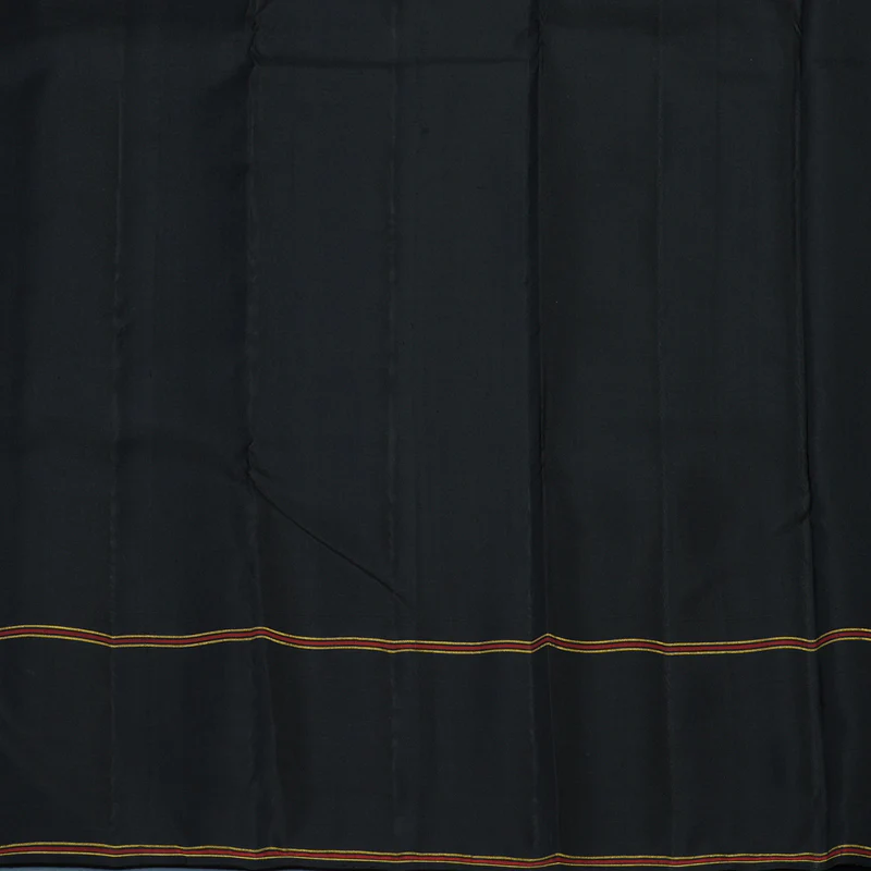 Hayagrivas Handloom White Kanjivaram Silk Saree with Ganga Jamuna Border KBE2334B6-1 - Image 7