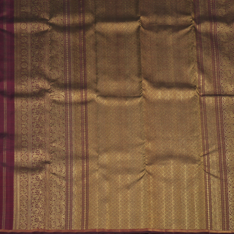 Hayagrivas Handloom Wine Maroon Kanjivaram Silk Saree BE781-SBS KBEL781C1-1 - Image 7