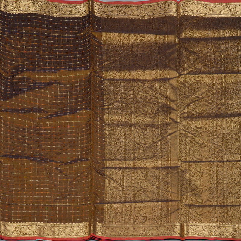 Hayagrivas Honey Mustard Kanchi Silk Cotton Saree KSBE124C5-1 - Image 4