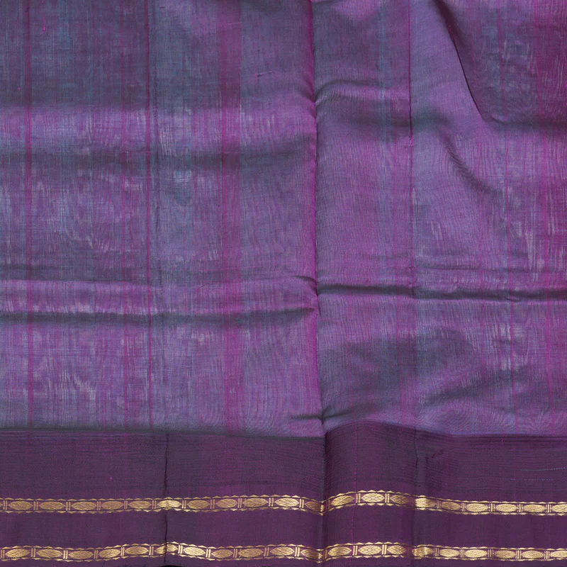 Hayagrivas Ice Blue Pure Silk Cotton Saree SSCBF56E2-4 - Image 6