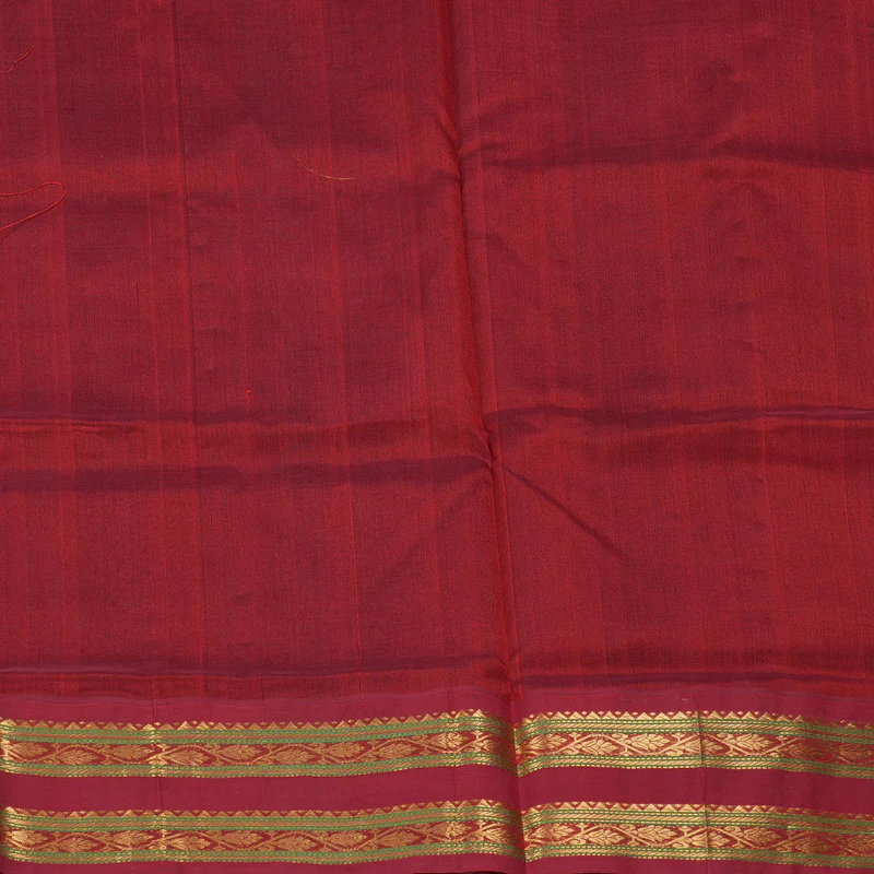 Hayagrivas Kanchana Brown Pure Silk Cotton Saree SSCBF55E4-3 - Image 6