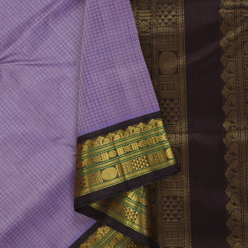 Hayagrivas Lavender Pure Silk Cotton Saree SSCBF16D2-5