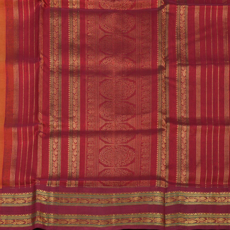 Hayagrivas Lemon Yellow Pure Silk Cotton Saree KBE784H10-2 - Image 5