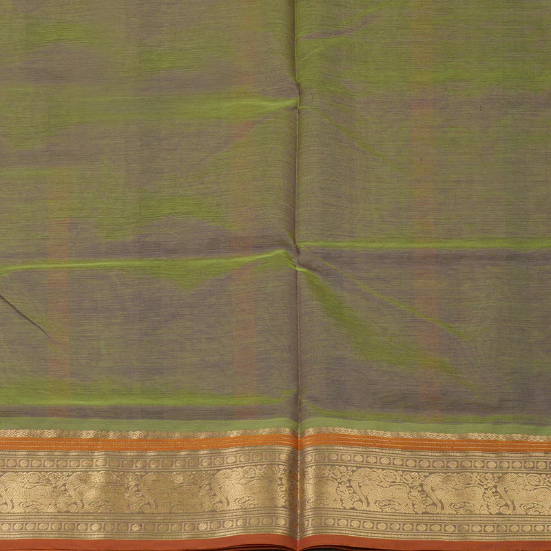 Hayagrivas Light Green Pure Kanchi Silk Cotton Saree KBE1390J10-4 - Image 6