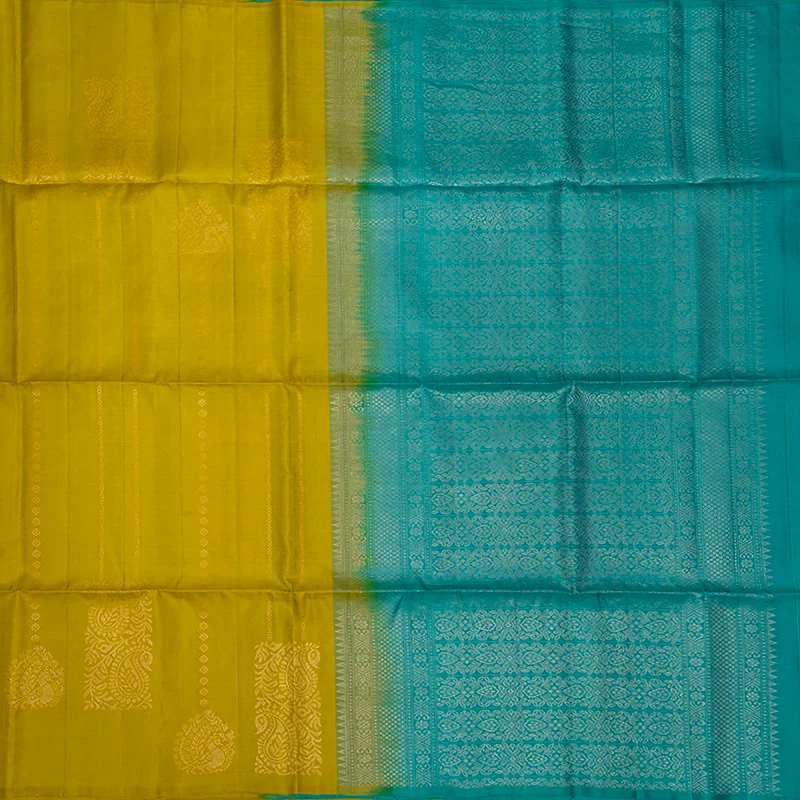 Hayagrivas Lime Green Handloom Soft Silk Saree KSBE22I4-1 - Image 4