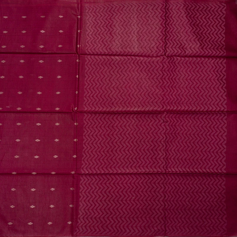 Hayagrivas Magenta Fancy Cotton Saree KSBE143C2-4 - Image 2