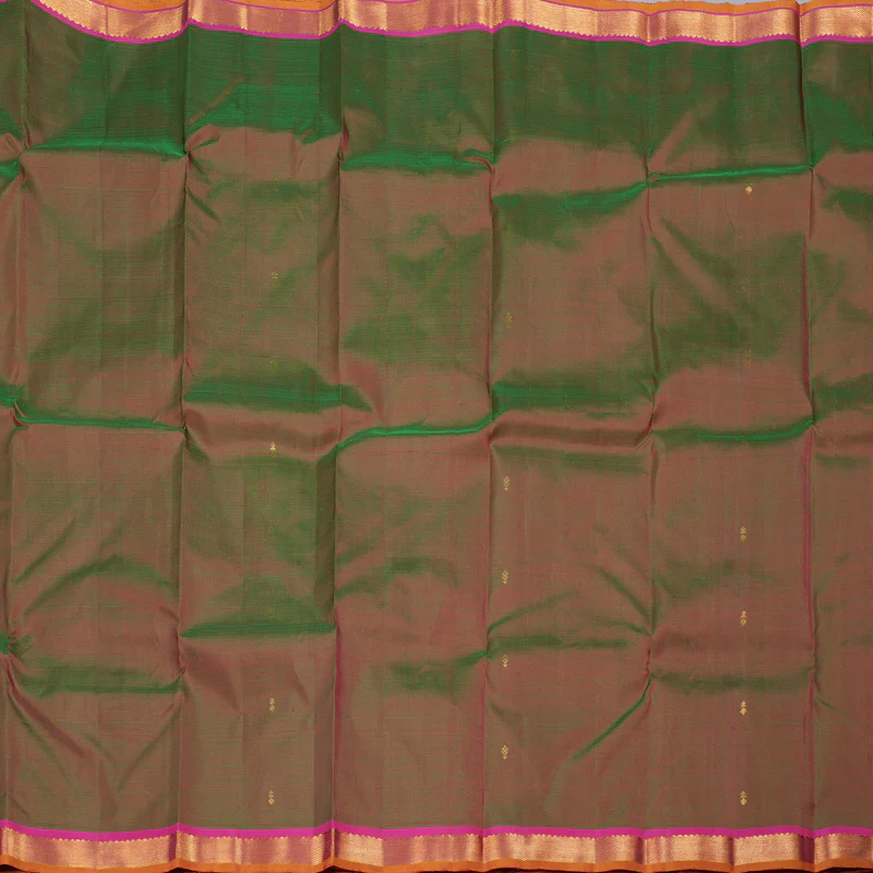 Hayagrivas Mandhalir Handloom Kanjivaram Silk Saree with Pink Border KBD1921B4-7 - Image 3