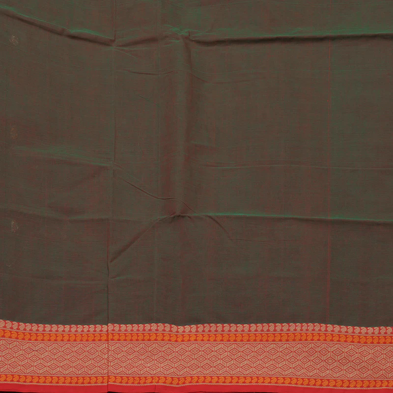 Hayagrivas Manthalir Pure Cotton Saree with Red Border KBE1476J1-2 - Image 6