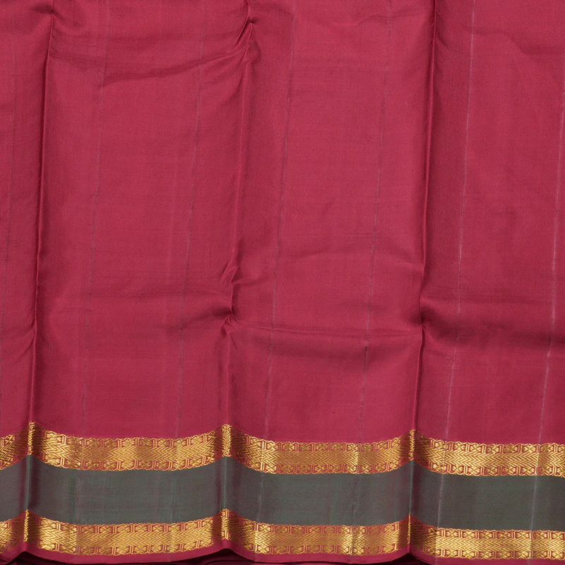Hayagrivas Maroon Handloom Kanjivaram Silk Saree with Mandhalir Border KBD1537A7-2 - Image 7