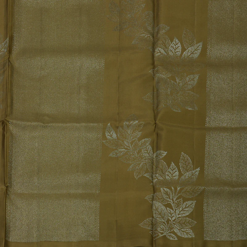 Hayagrivas Matcha Green Pure Soft Silk Saree KBE1537K7-2 - Image 5