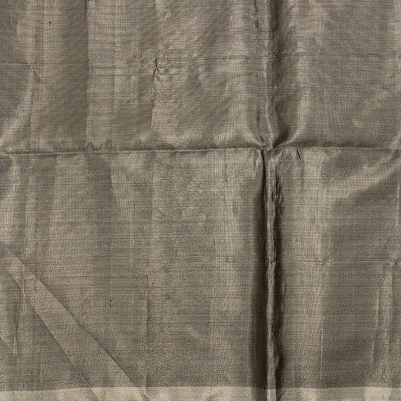 Hayagrivas Metallic Grey Tissue Soft Silk Saree KBE2154A1-18 - Image 5