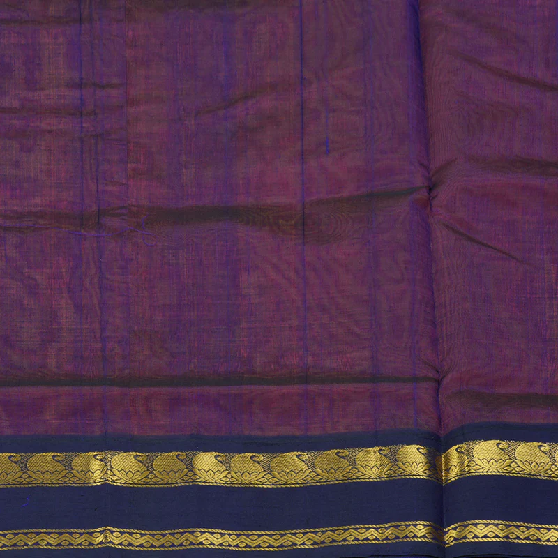 Hayagrivas Orange Pure Silk Cotton Saree SSCBF16D3-2 - Image 6