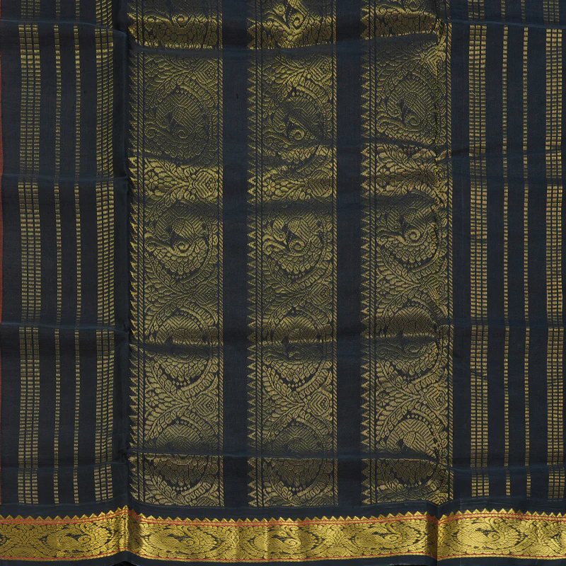 Hayagrivas Orange Pure Silk Cotton Saree SSCBF34D5-36 - Image 5